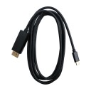 ELETRA USB-C - DISPLAYPORT 1.2 2M KABEL, SVART