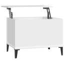 vidaXL Salongbord hvit 60x44,5x45 cm konstruert tre