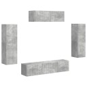  TV skap 5 pcs Betonggrå