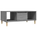 vidaXL Salongbord grå sonoma 90x50x36,5 cm konstruert tre