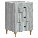  Nattbordskap Grå sonoma 43x 41 x 66,5 cm Konstruert tre