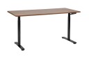 Banner Skrivebord 72x160 cMørkt tre/Svart