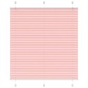  plisségardin Rosa 120x100 cm Stoff Bredde 119,4 Polyester