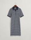Stripete pique kjole EVENING BLUE S