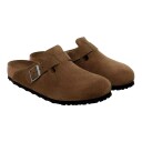 Joggesko Birkenstock Boston Soft Footbed Suede Leather Dark Tea Tonal Fb EUR 39