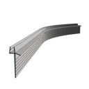 Vikingbad Subbelist Liam Buet PVC H51mm Rivbar - B79cm Svart Matt / Venstre