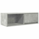 TV benk betonggrå 80x31x25,5 cm konstruert tre