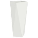 vidaXL Plantekassed Hvit 30 x 30 x 75 cm Stål