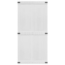 vidaXL Dør Corona Hvit 100 x 210 cm Konstruert tre