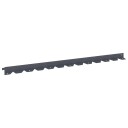 vidaXL Gjerdekant 10 stk. 102 x 4 x 4 cm Stål Antrasitt