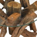 vidaXL Salongbord Solid Teak 60 cm