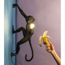 Seletti Monkey Hengende Høyre Vegglampe Sort Utendørs