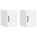 vidaXL Veggskap PORTO 2 pcs Hvit 30 x 31 x 40 cm Konstruert tre