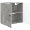 vidaXL Vegghengt skap Betonggrå 59 x 31 x 60 cm Konstruert tre