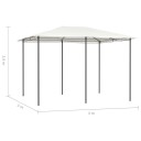 vidaXL Paviljong 3x4x2,6 m kremhvit 160 g/m²