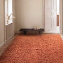 Ryetepper   Combarro Solid Cotton Shaggy lys oransje Størrelse: 80 x 150 cm