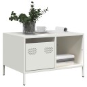  Salongbord hvit 68,5x50x43,5 cm kaldvalset stål 8721102930423