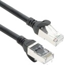 ACT Nettverkskabel Cat6A S/FTP TPE RJ45 Ultrafleksibel 10 m Svart