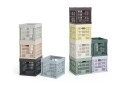 Hay Colour Crate Plastic Medium Square / Cube Lokk Light Yellow