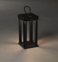 Trend Collection Cannes bord-/gulvlampe – oppladbar og dimbar, sort 42 cm