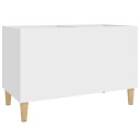  Hifi benk hvit 74,5x38x48 cm konstruert tre