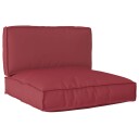 vidaXL Pallet Pute Sett Oxford Stoff Krem 80 x 80 x 52 cm