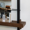 Moebe Magazine Hylle 85x123 cm Røkt Eik/Sort