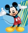 Borg Living Fleece teppe Mickey Mouse 120x140 cm