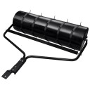 vidaXL Hage gressrulle med aerator klemmer Ø 30 x 90 cm Stål