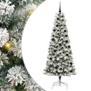  Kunstig sammensatt juletre med LED  stripelys 210 cm PVC