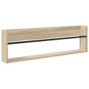 vidaXL Magasinreol Sonoma eik 100 x 12 x 30 cm Konstruert tre