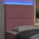  LED Hodegjerde Rosa 100 cm Fløyel