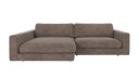 Rowico Home Duncan 3 seters sofa med sjeselong V Mørk beige Greg 7 258 x 150 x 78 cm Beige