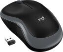 Logitech Wireless Mouse M185 - Mus - Optisk - 3 knapper - Grå