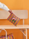 Rice - Recycled Plastic Pouch Bag Flower Print