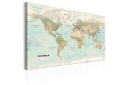 Tavle World Map: Beautiful World 120X80 Artgeist sp. z o. o.