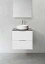 Hafa Shape 600 Servantskap m/2 skuffer 60x45x54 cm  Hvit Matt