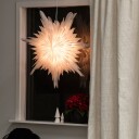 Konstsmide julestjerne med lys 80 cm hvit