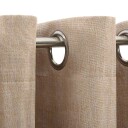 vidaXL Lystette gardiner maljer og lin-design 2 stk beige 140x225 cm