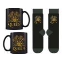 Pyramid International - QUEEN Mug & Sock Set - UK sizes 3-8 EU 36-41