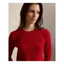 Polo Ralph Lauren Cable Wool Cashmere Crewneck Sweater   UNIVERSITY RED   L