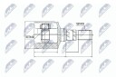 Nty Drivknute drivaksel NTY NPW CH 025