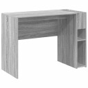 vidaXL Skrivebord Grå Sonoma 109 x 50 x 78 cm Konstruert tre