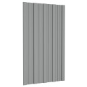 vidaXL Takplater 12 stk grå 80x45 cm galvanisert stål