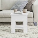 vidaXL Salongbord hvit 40x40x42 cm konstruert tre