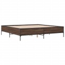  Sengeramme brun eik 180x200 cm konstruert tre og metall 8721102609763