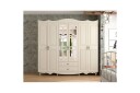 Noric Garderobe 210x190 cm - Matt Hvit