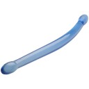 Realrock Crystal Gjennomsiktig Dobbeldildo 42 cm - Blå - Blå