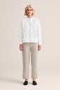Newhouse   Schiffli Bluse Laurie   Hvit