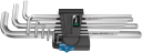 Wera 05022130001, L-shaped hex key set, Metrisk, 9 stykker, 1.5,2,2.5,3,4,5,6,8,10 mm
